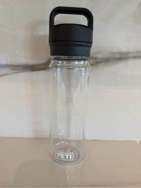 Yeti Clear Bottle with Black Carry Cap